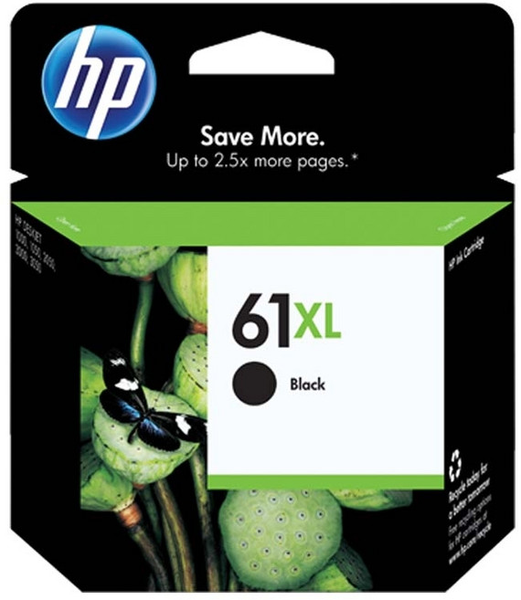 HP 原廠墨水匣 高印量 清晰銳利 環保設計, 61XL-黑色, 1個
