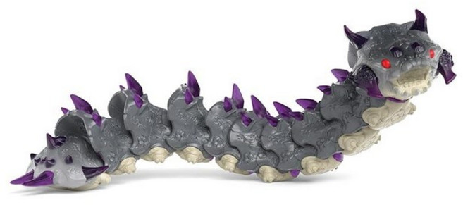 Schleich Eldrador Creatures - 움직일 수 있는 몸체가 25.4cm(10인치) 섀도우 웜 액션 피규어 전투 재미를 위한 스파이크 버그 몬스터 장난감 남아, Shadow Worm