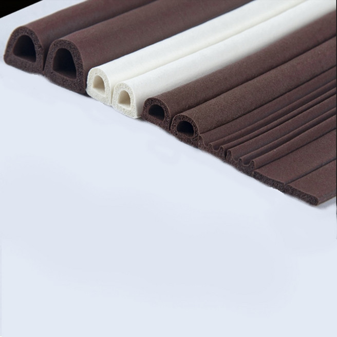 결로 문틈 틈새 우풍 방풍 외풍 방지 차단 샤시 냉기 막이 방음 문풍지 실리콘 고무 패킹, 특대D-브라운, 1개