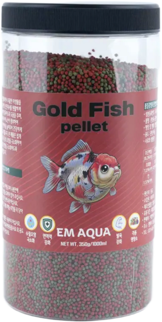 소형 금붕어 밥 전용사료 오란다 먹이, 1개, 1L