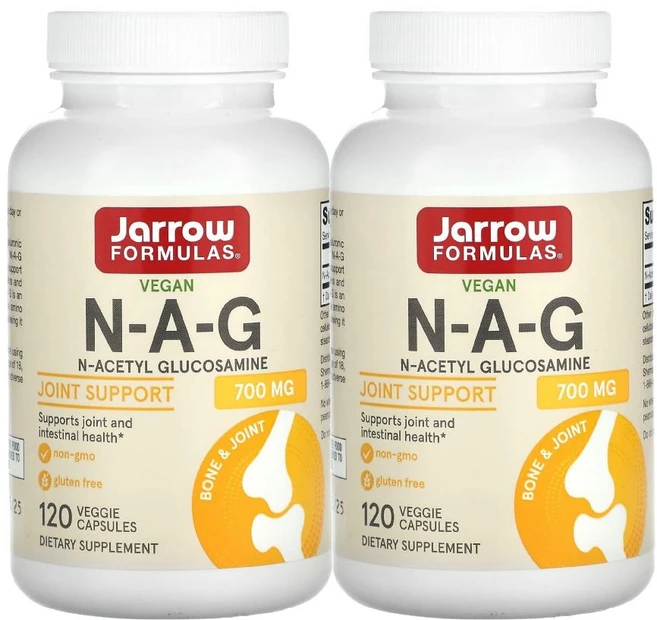 자로우 포뮬라 N-아세틸 글루코사민 Jarrow Formulas N-A-G 700mg N-Acetyl Glucosamine 2개팩, 2개 - 쿠팡