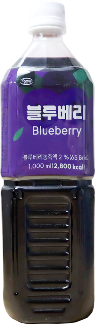 대호 블루베리 농축원액 1L 에이드 아이스티 진하고 맛있는 음료 시럽 대호 농축 원액, 1개
