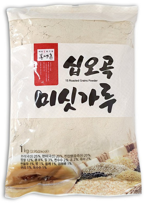 봉평촌 십오곡 미싯가루 1kg 현미 보리 미숫가루 선식, 1개