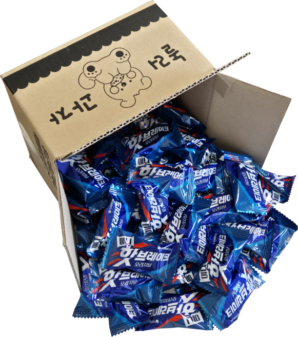 [놀러과자] 오리온 핫브레이크바 미니 사무실 간식 대용량 개별포장, 30개, 13.4g