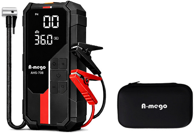 A-mego AHS-708 賽道Alpha版 12000mAh 4in1 救車電霸 打氣機, 1個