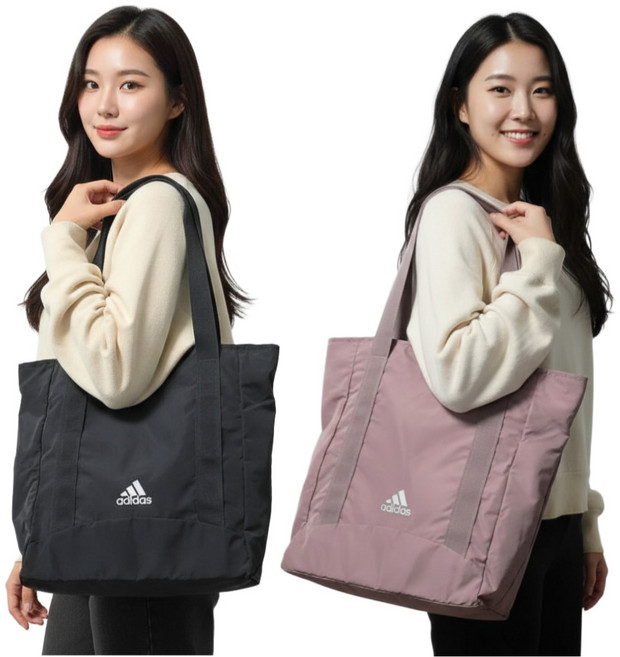 아디다스 여성 숄더백 경량 쇼퍼백 요가 필라테스 헬스 운동 가방 나일론 빅 토트백