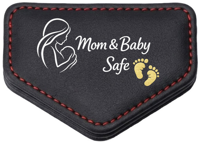 좋은티샵 [1 + 1] 파인티샵 안전벨트 고정 클립 스토퍼 임산부 차량용 자석, 1세트, 블랙