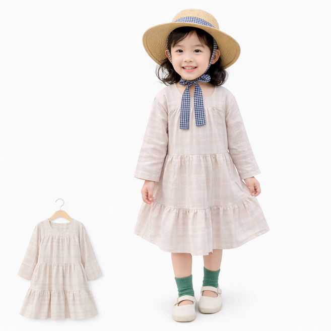 유아 여아 원피스 긴팔 아동 가을 봄 귀여운 데일리룩 드레스