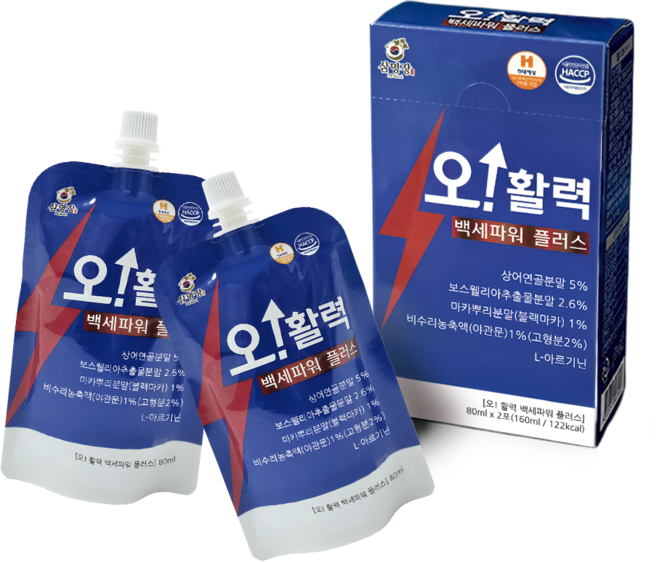 에너지UP 오! 활력 백세파워 플러스 대용량, 120박스, 160ml