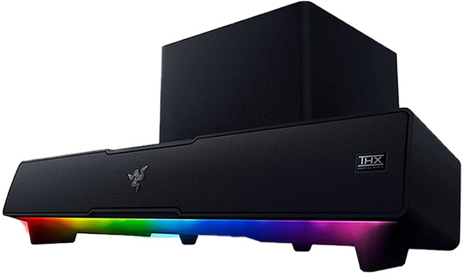 Razer 雷蛇 LEVIATHAN V2 利維坦巨獸喇叭 7.1聲道 藍牙重低音 電競電腦揚聲器, 主商品, 黑色, 8886419379034
