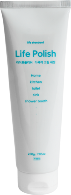 라이프스탠다드 라이프폴리쉬 스텐 연마제 찌든때 탄냄비 기름때 제거제, 200g, 1개