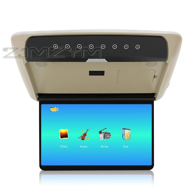 차량용 스마트 디지털 14인치 TV HDMI 천장형 루프 장착 디스플레이 1080P MP5 멀티미디어 비디오 액세서리