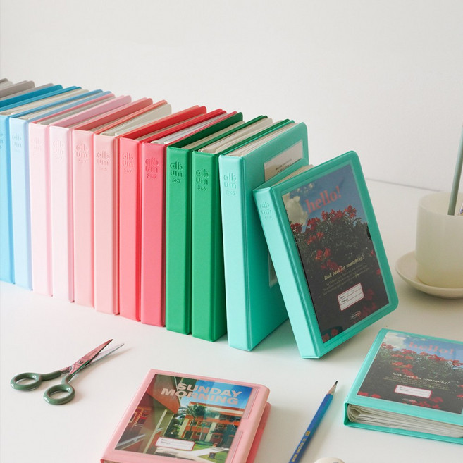 심플한 3X5 4X6 5X7 사진 포켓식 앨범, 4x6 더블, 윈터블루