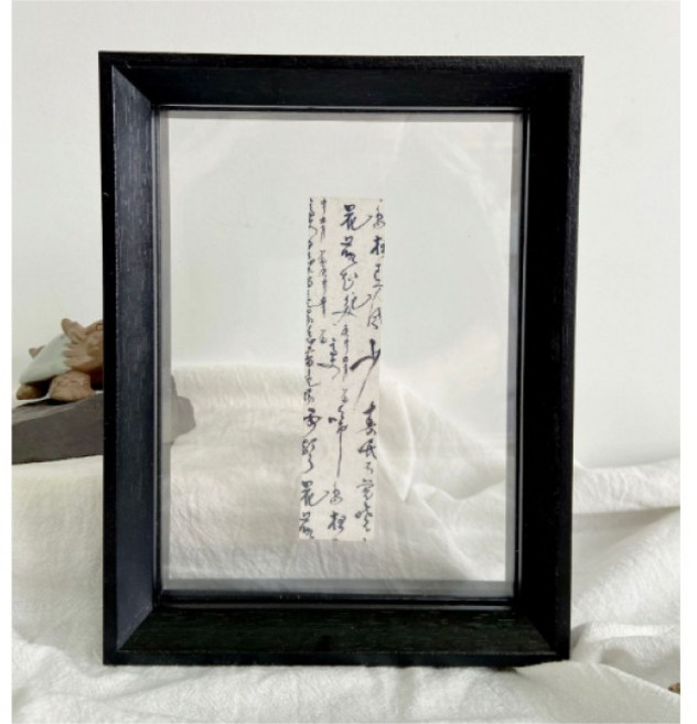 마벨인홈 캘리그라피 포토 보관형 인테리어 아크릴 액자, 블랙, 1개