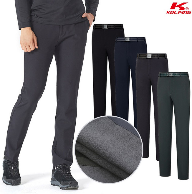 콜핑 남성 겨울 기모 본딩 등산바지 로프테(R)