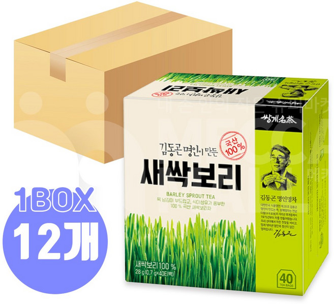 쌍계명차 새싹보리차, 0.7g, 40개입, 12개