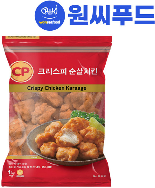 원씨푸드 CP 크리스피 치킨 가라아게 1kg, 1개