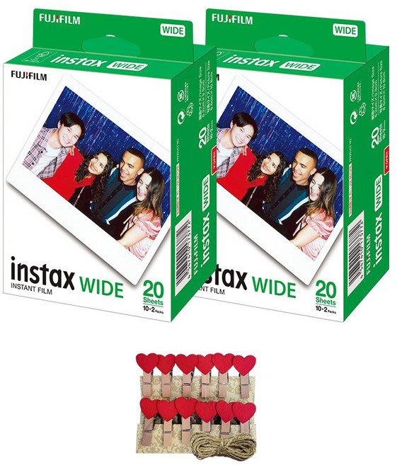 인스탁스 와이드필름 4팩(40장)/즉석카메라 필름, 1개, 단품