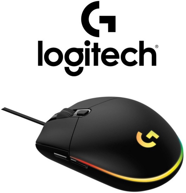 로지텍 라이트싱크 유선 게이밍 마우스 RGB 라이트 PC 게임용 유선마우스+ BOLT 수신기, BLACK, G102