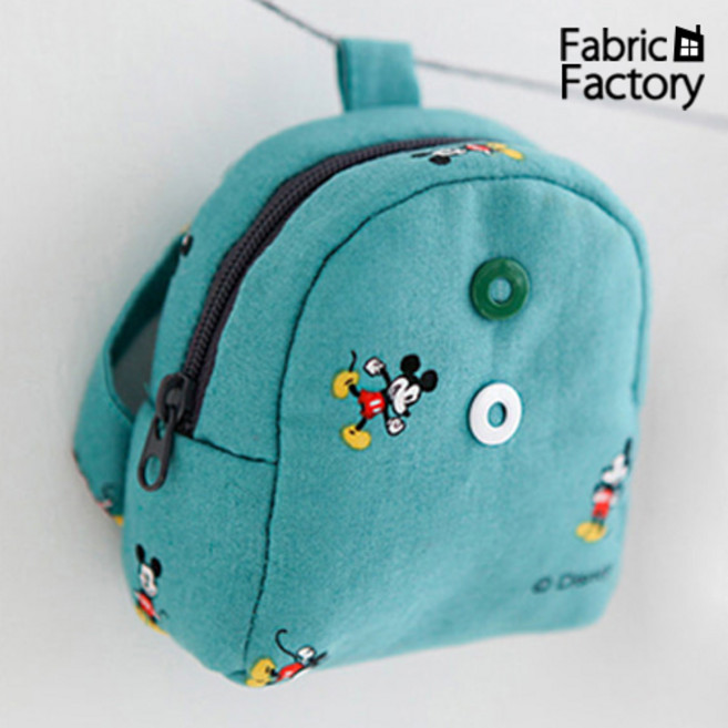 면 원단 천 디즈니 더블라썸 미키봉봉 그린 SH, 1개