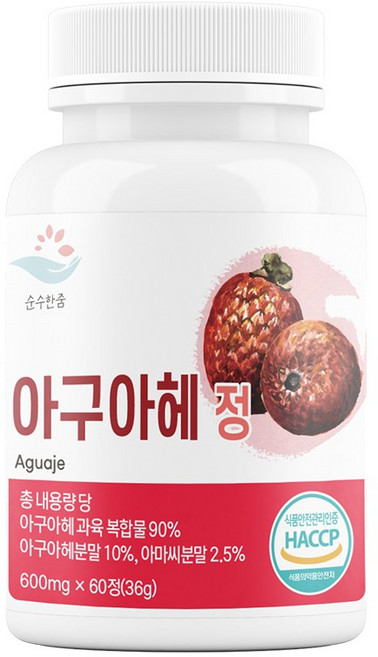 순수한줌 시크릿 페루 아구아헤 정 600mg, 1개, 60정