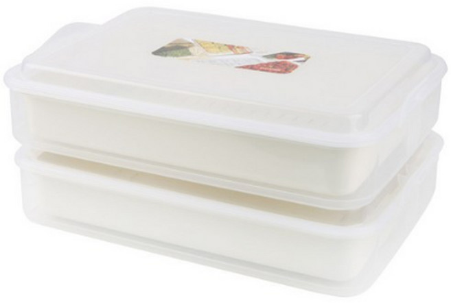 이지앤프리 명절 전 보관용기 전 담는 채반용기 3.5L 2P, 1세트