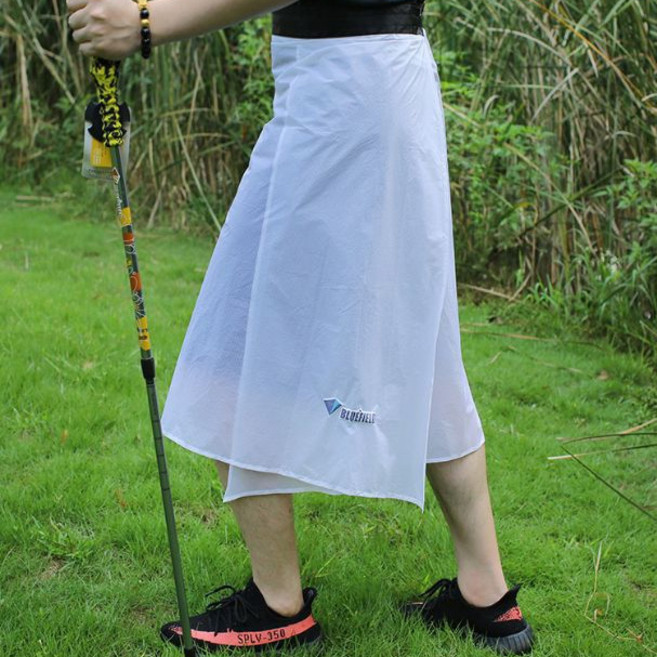 캠프맨 우의치마 비치마 레인스커트 우비치마 골프 등산 실리콘코팅원단, 화이트, 1개