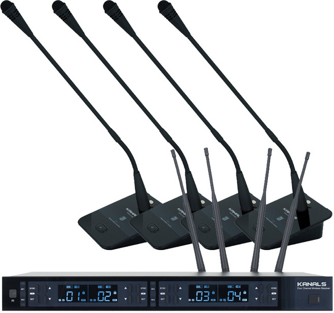카날스 MWG 구즈넥 무선마이크 시스템, MWG-4500[4Ch]