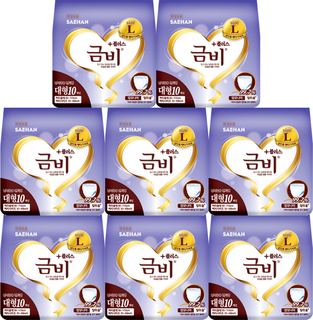 금비 팬티 기저귀 남녀공용 특대형, 대형, 80개입, 1세트