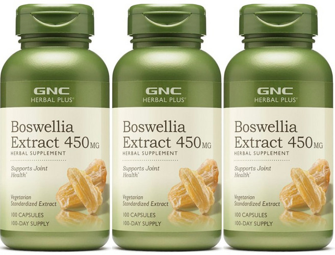 GNC 보스웰리아 추출물 450mg 캡슐, 100정, 3개