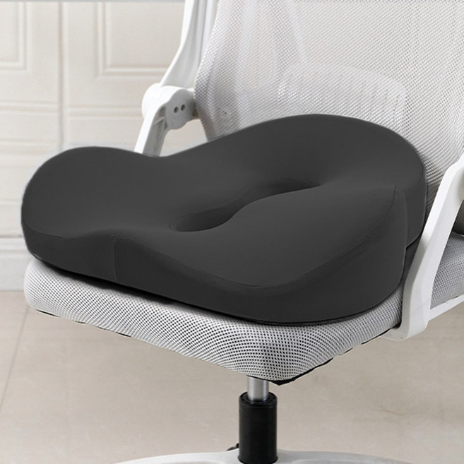 엔빙 3D 메모리폼 애플방석 도넛 방석, 1개, 그레이 NV-111B 입체방석