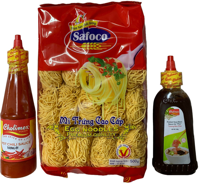 베트남 에그누들 세트(에그누들500g+핫칠리250g+해선장230g), 1개