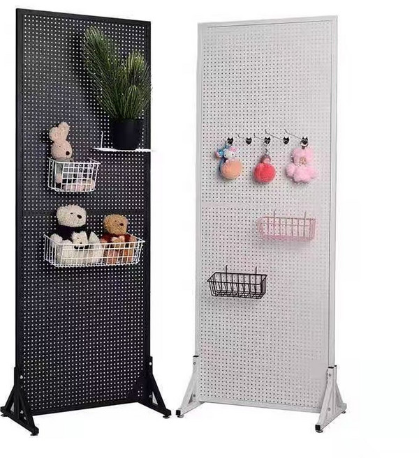 타공판 철제파티션 가벽 공간분리 인테리어 타공 가벽 파티션 가림막 칸막이 가벽 공간분리, 블랙 1200*600