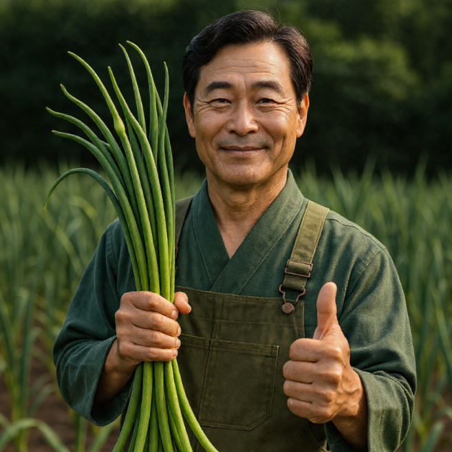 [들담바다] 당일수확 특상급 국산 무농약 남해 햇 마늘쫑, 1박스, 마늘쫑[500g]