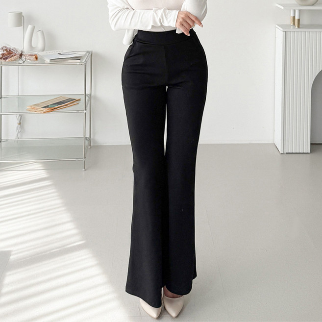 글램디브 로오블 골반뽕 볼륨 부츠컷 팬츠 AB0196