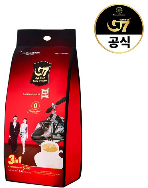G7 커피믹스 3 in 1 100T 내수용 베트남PKG 재고상황에 따라 수출용 출고