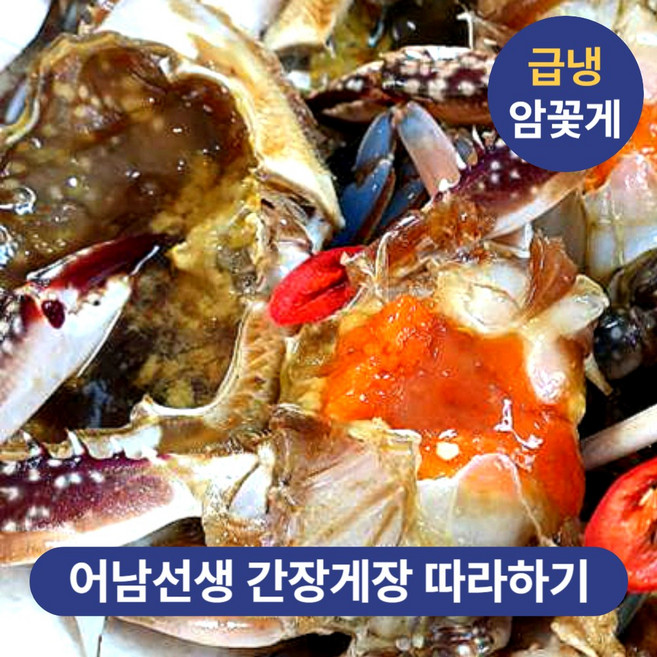 어남선생 간장게장용 급냉 연평도 암꽃게, 1박스, 4kg (12~20미)