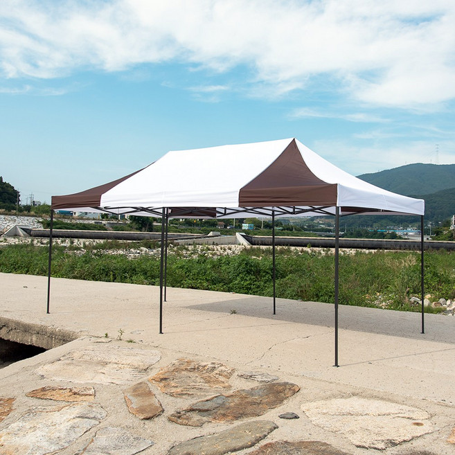 프리폼 대형 함마톤 캐노피천막 3x6, 베이직프레임+지붕 3X6 백갈백