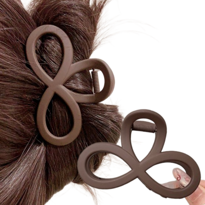 프라홈 무광 8자 나비 올림머리 헤어집게핀 8.5cm PR367