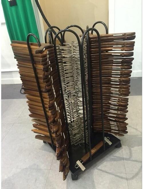 옷걸이 보관 정리대 수납 사각걸이행거 4열, 블랙, 1개