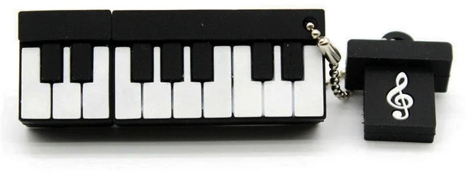 귀여운USB 선물용 캐릭터USB 악기 바이올린 피아노 기타 128GB, 8GB, 1개