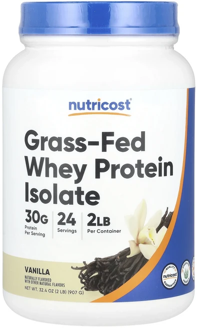 몸관리하세요 겨울입니다 Nutricost 목초 사육 분리유청단백질 바닐라 907g(2lb) 특별관리진행, Nutricost목초사육분리유청단백질바닐라907g2lb, 907g, 1개 - 쿠팡