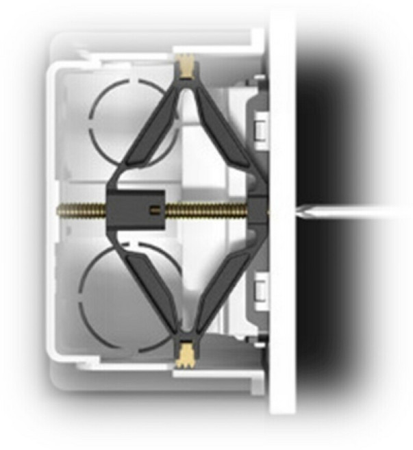 스위치 콘센트 매립박스 수리 고정 브라켓 - 벽면 흔들림 보강 - 나사 조임 확장 고정 - 플라스틱 - 10개, 1세트