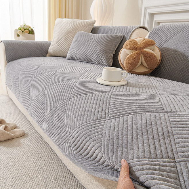 즈이리빙 두툼 극세사 쇼파패드 논슬립 보온