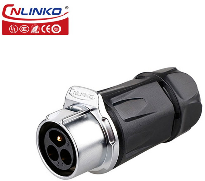 CNLINKO 방수 IP68 도킹 커넥터 M20 솔더 케이블 패널 마운트 와이어 커넥터 2 핀 3 핀 4 핀 5 핀 7 핀 9/12 핀 암 플러그 커넥터, mating plug only, 3P, 1개