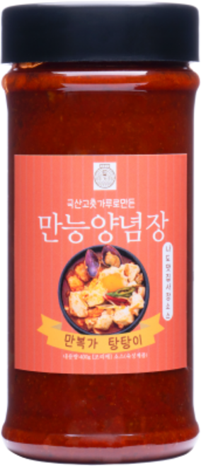 만능양념장 만능 양념장 국내산 탕 만복가, 400g 2개, 400g, 2개