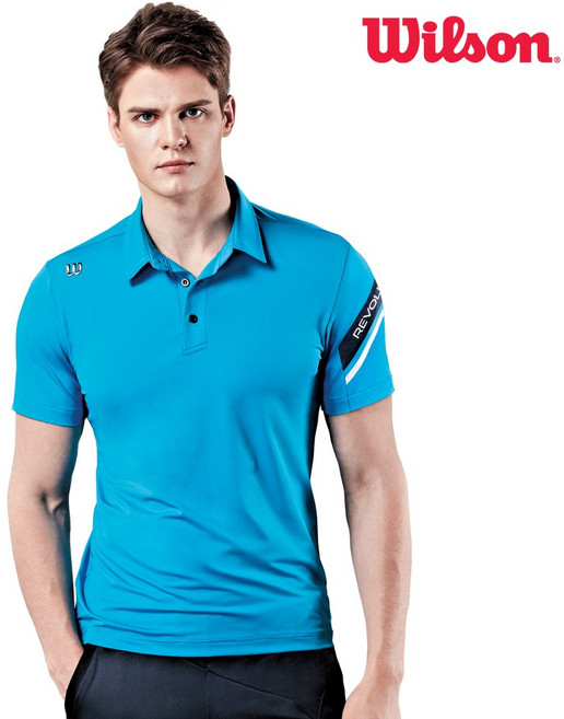 윌슨 반팔티 TRS_5231-8 카라티 테니스 배드민턴