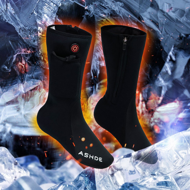 애슈드 프로 발열 인슈즈 발열덧신 수족냉증 겨울양말 방한양말 [배터리 포함]