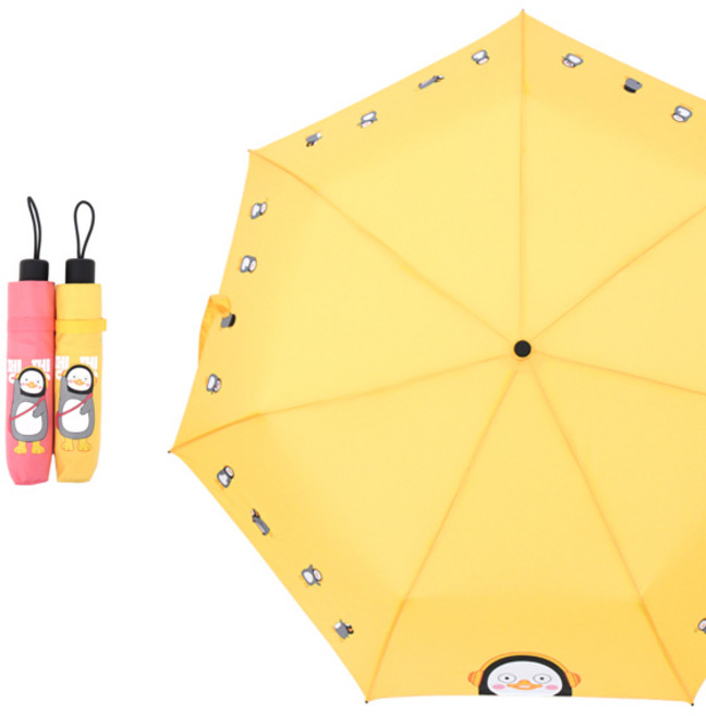 펭수 3단 수동우산 [일러스트보더-30005]