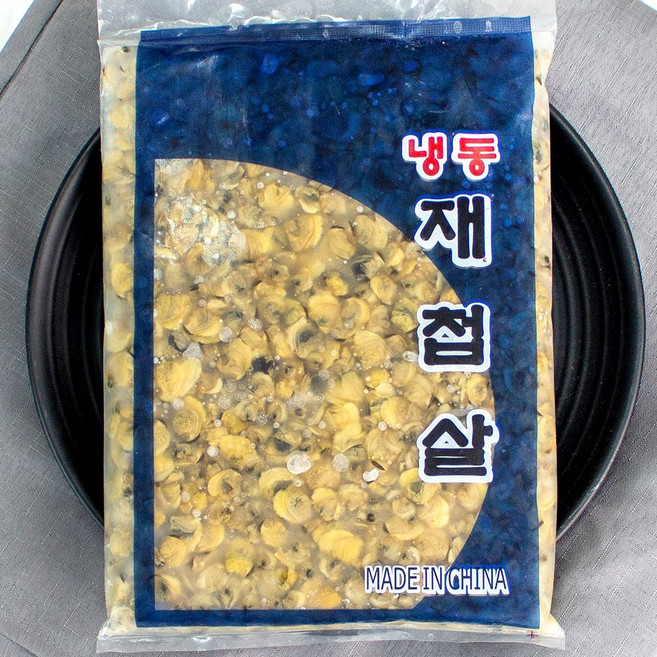 바다받아 자숙 재첩살 재첩 냉동 업소용, 8kg(500gX16팩), 1박스